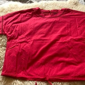 The Limited red cotton top size M